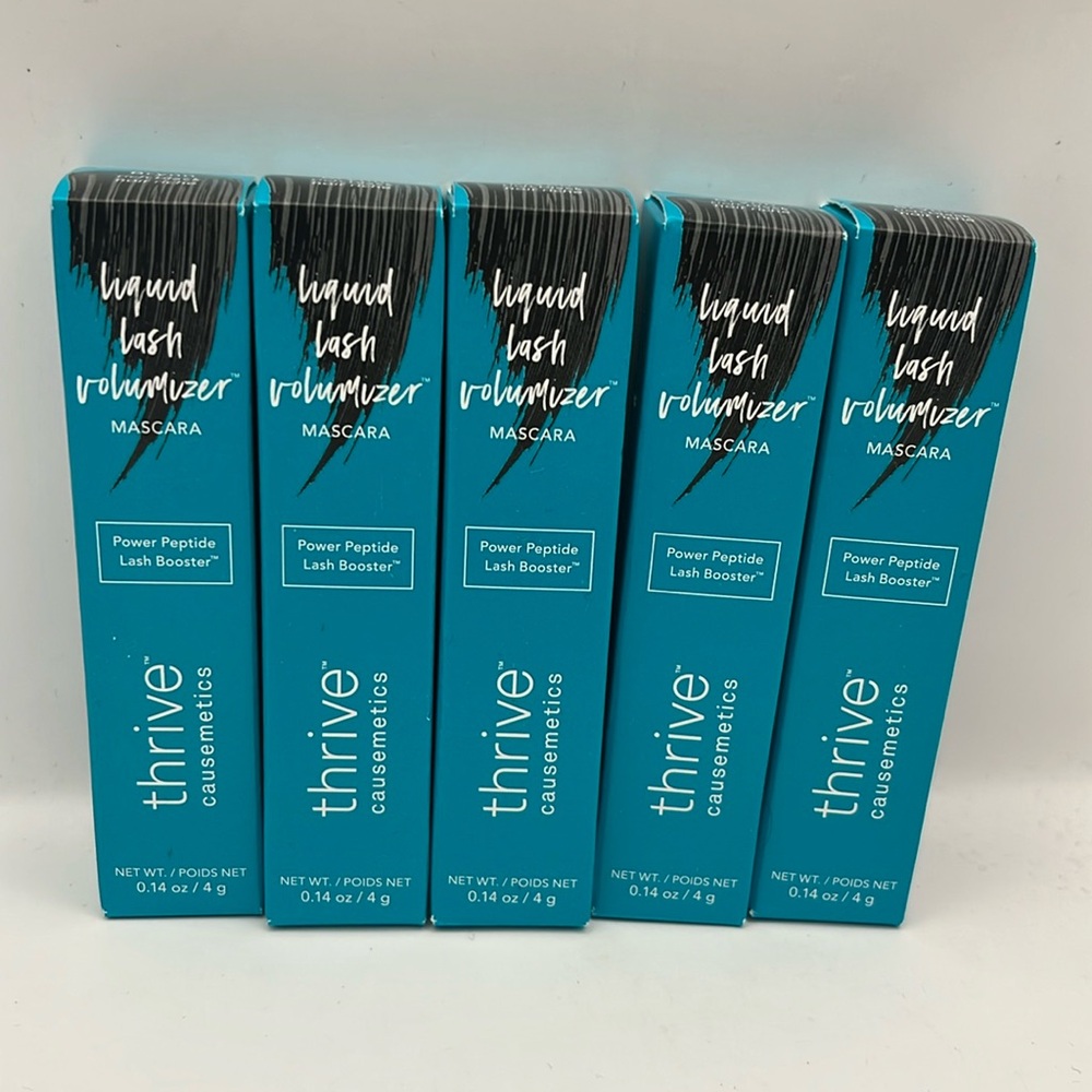 (Qty:5) Thrive Mascara Brynn Black Mini  Liquid lash Volumizer Nib Authentic